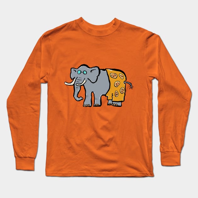 pizza-pant-o-phant Long Sleeve T-Shirt by greendeer